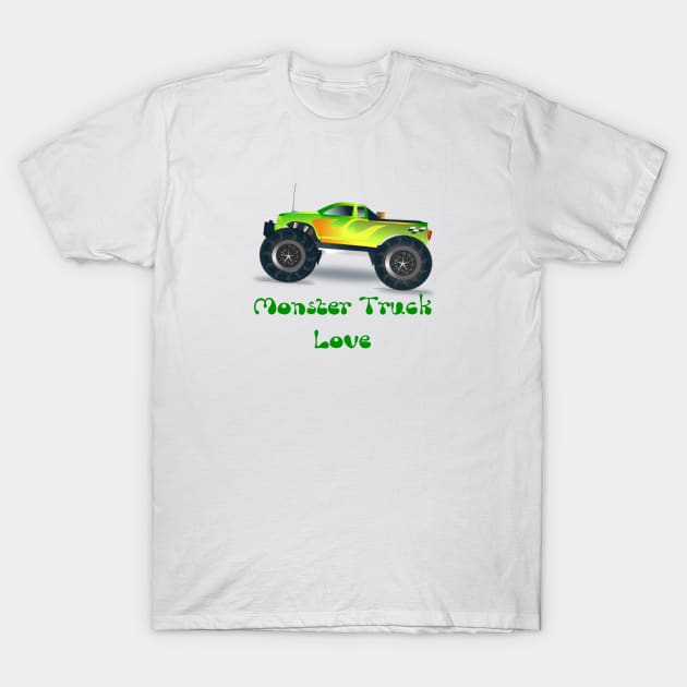 Monster Truck Love T-Shirt by artsytee